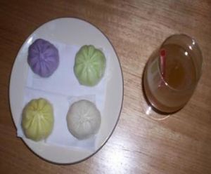 steamed buns entree at Plus Eight Six - Vegie & Tea in Hobart