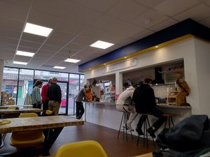 Inside the café (September 2021) at Cuffed-In-Coffee in Holyhead