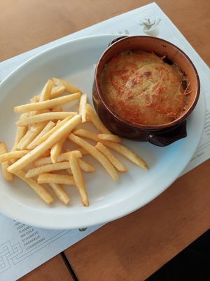 Vegan Mousaka at Maria's Golden Beach in Crete