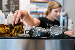 Specialty coffee beverages made to order. at PK Coffee in Waterbury