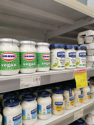 Vegan mayo. at Mathioudákēs in Crete