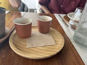 Tomato & Basil cold soup appetiser   at Sa Punta in Menorca