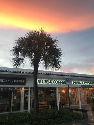 Outside at Carve Surf and Coffee in Tequesta