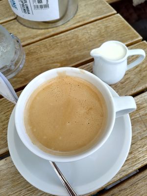 Black coffee at Kaffeerösterei Kaiserslautern in Kaiserslautern