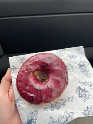 Blueberry donut - good donut but no blueberry taste   at Fox & Oak in Squamish