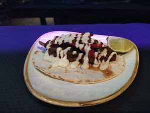 Taco vegano. at Maloka in La Arena