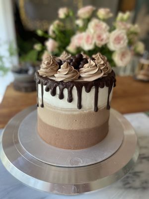 Pastel Moka libre de gluten at Anima Lux in Mexico City