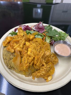Jackfruit Mofongo  at Cocina Plantosaurus in Charles Town