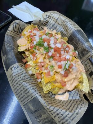 Plantain nachos  at Cocina Plantosaurus in Charles Town