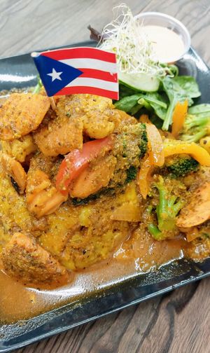 Veggie mofungo, huge and wonderful at Cocina Plantosaurus in Charles Town