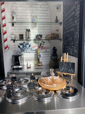 Vegan section  at Fabrika in Tirana