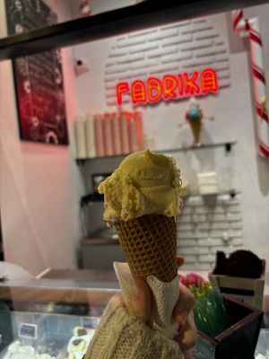 Passion fruit and yogurt  at Fabrika in Tirana