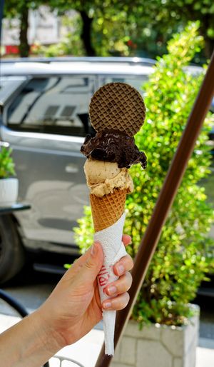 Chocolate and peanut butter at Fabrika in Tirana