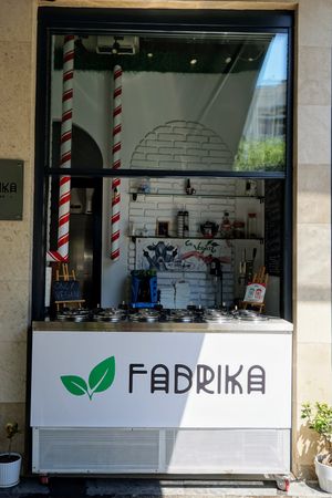 The vegan side of fabrika at Fabrika in Tirana