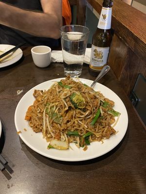 Vegetarian Chow Kueh Teow Noodle (this one is not vegan but you can ask to have tofu instead of eggs, same for the other dish)   at Penang Malaysian Cuisine in Philadelphia