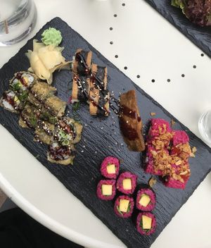 Vegan lunch  at Berger Streetfood in Frankfurt