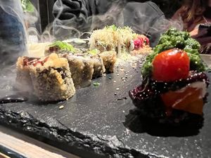 Vegan plate at Berger Streetfood in Frankfurt