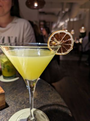 Saffron Gin at Little Andaman in Barcelona