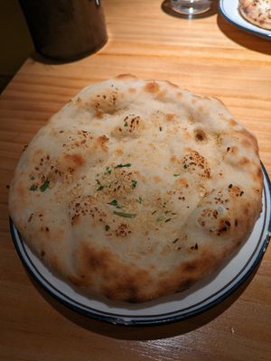 Vegan naan at Little Andaman in Barcelona