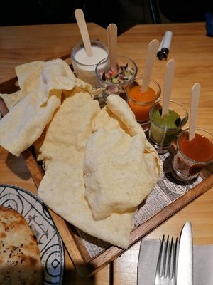 Indian nachos at Little Andaman in Barcelona