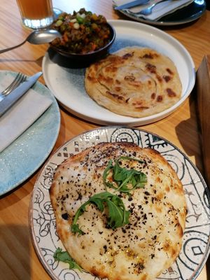 Mushroom naan at Little Andaman in Barcelona