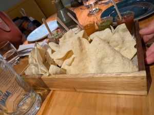 Papapadums and Indian dips at Little Andaman in Barcelona