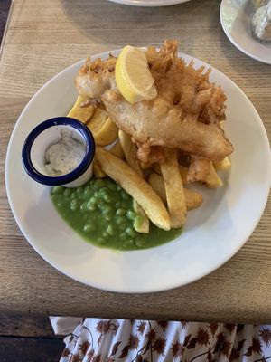 Gf vegan banana blossom ‘fish'  at The Architect in Cambridge