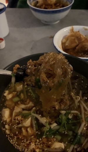 Süsskartoffel Glas Nudel Suppe   at CÀI Kitchen Berlin in Berlin