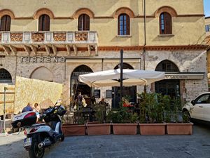 Outside seating was great at Turreno Caffé in Perugia