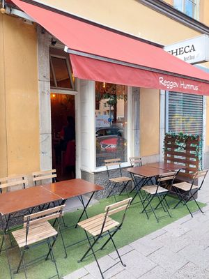  at Reggev Hummus Södermalm in Stockholm