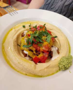  at Reggev Hummus Södermalm in Stockholm