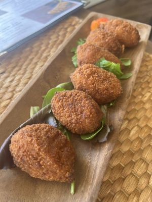 Vegan Chicken croquettes   at Sarten in Mallorca