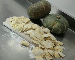 Ravioli di zucca e amaretti at Pasta & Co in Santhia
