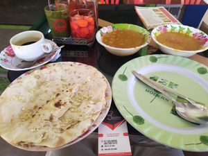 Simple breakfast at Jasmine in Pakse