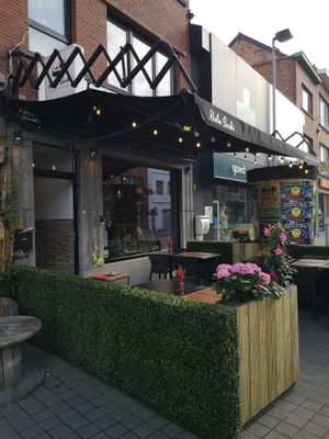 Outside at Nobu Sushi in Leuven
