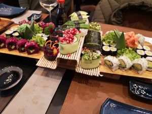 Vegan sushi at Nobu Sushi in Leuven