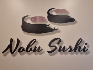 On the wall at Nobu Sushi in Leuven