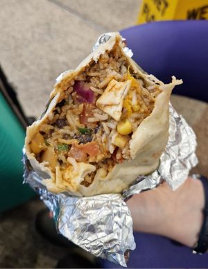 Burrito with black beans at Vocho in Galway