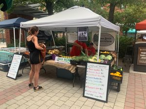 Fruit and Vegetable Stall at Bethlehem Farmers' Market in Bethlehem