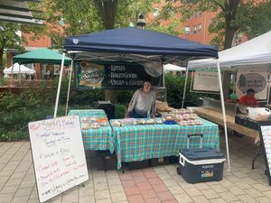 Stehly's Bakery (serving various vegan baked goods) at Bethlehem Farmers' Market in Bethlehem