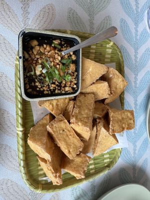Fried Tofu appetizer   at Banana Leaf Thai Bistro in Port Townsend