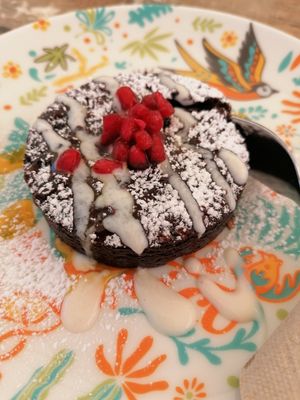 Chocolate cake at Enchilada in Freudenstadt