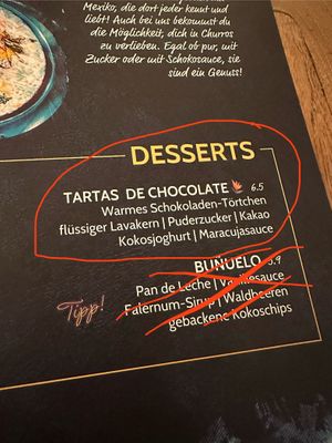 Vegan dessert   at Enchilada in Freudenstadt