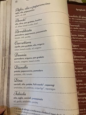   at La Spaghetteria in Viterbo