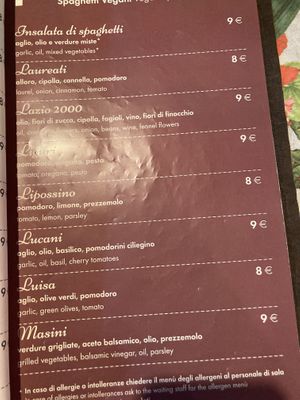   at La Spaghetteria in Viterbo