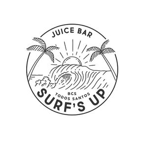 Logo by Alaina at Surf's Up Smoothies in Todos Santos