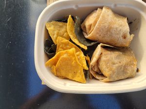 Breakfast burrito at Cafe Gratitude in Newport Beach