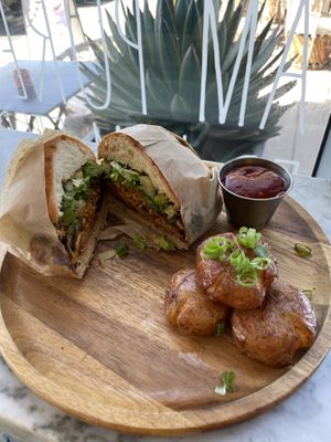   at Cafe Gratitude in Newport Beach