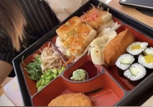 Tofu bento box at Taro in London