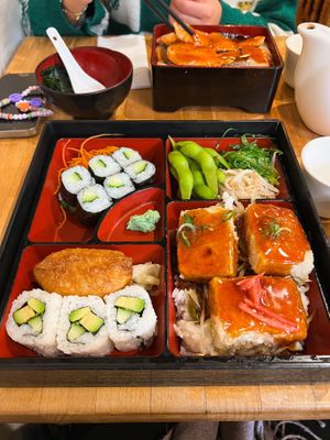 Vegan bento box  at Taro in London